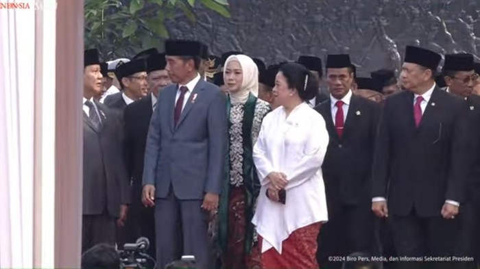 Jokowi, Prabowo dan Puan akrab