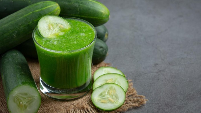 Jus timun, mentimun, cucumber.