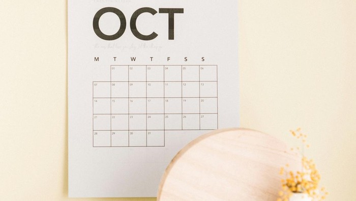 Kalender Oktober.