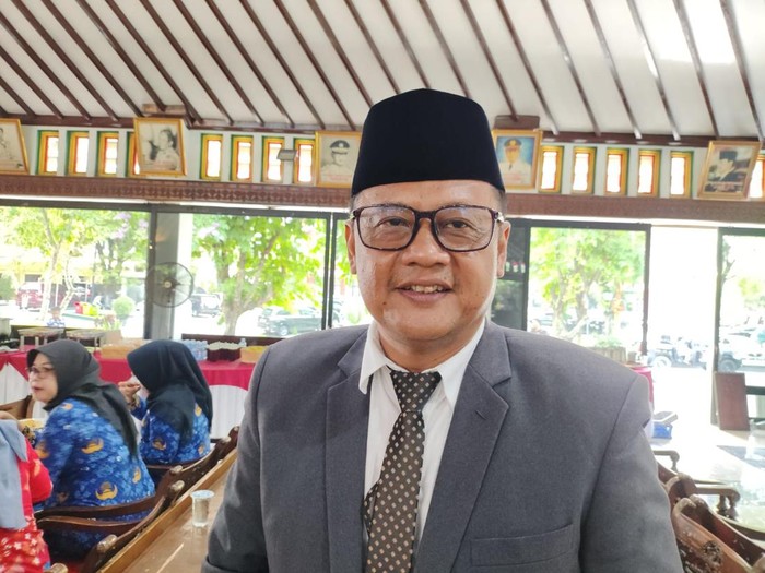 Kepala Dinkes Klaten, Anggit Budiarto, saat ditemui wartawan di kantor Pemkab Klaten