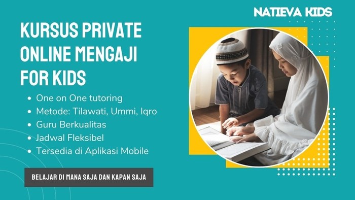 Kursus private online Mengaji for Kids