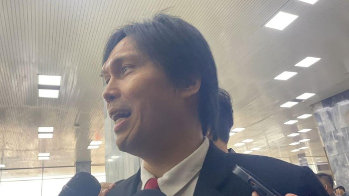 Once Mekel usai pelantikan di gedung MPR/DPR/DPD RI, Senayan, Jakarta, Selasa (1/10/2024).