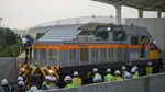 Potret Uji Coba LRT Jakarta Jalur Velodrome-Rawamangun