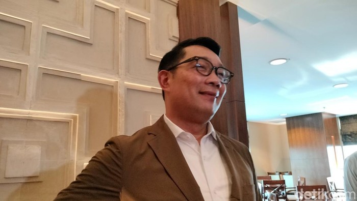 Ridwan Kamil Kamil dalam kunjungan ke Trans Media pada Selasa (1/10/2024).