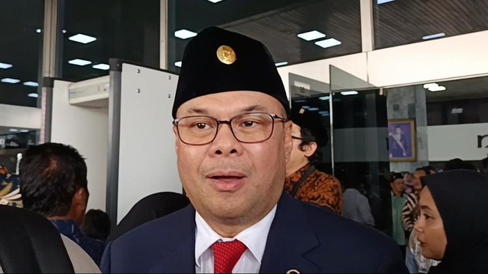 Romy Soekarno usai dilantik jadi anggota DPR di kompleks parlemen, Jakarta, Selasa (1/10/2024).