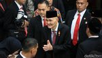 Momen 3 Mantan Wapres Hadiri Pelantikan Anggota MPR/DPR/DPD