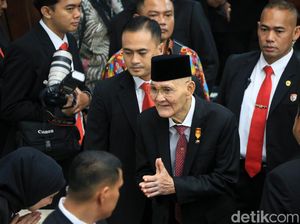 Momen 3 Mantan Wapres Hadiri Pelantikan Anggota MPR/DPR/DPD