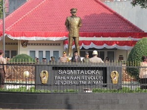 Walkot-Kapolres Jakpus Pimpin Upacara Hari Kesaktian Pancasila di Museum Ahmad Yani