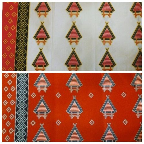 Batik NTB motif Uma Lengge (Rumah Adat Bima). (Istimewa)