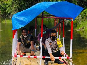 Inovasi Bripka Arjunif Sulap Area Eks Tambang Jadi Embung Sumber Air Warga