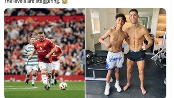 Rooney sekarang tampak kelebihan berat badan. Foto: Twitter/X