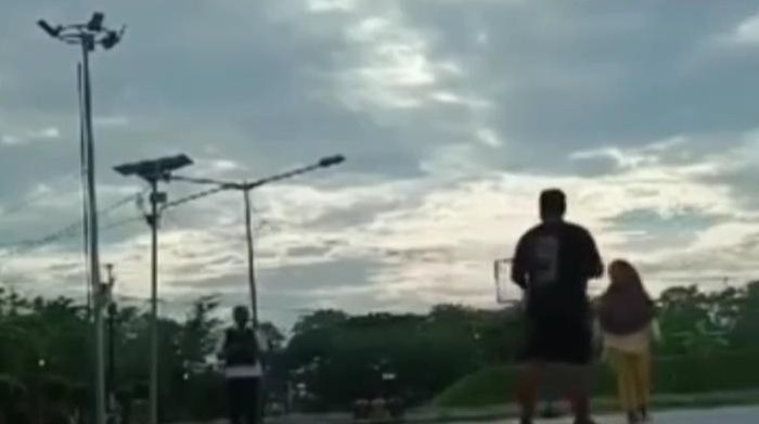 Momen Pasutri dilarang bermain basket di Taman Cadika Medan