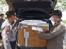 Peredaran 1,4 Juta Batang Rokok Digagalkan Satpol PP Surabaya-Bea Cukai
