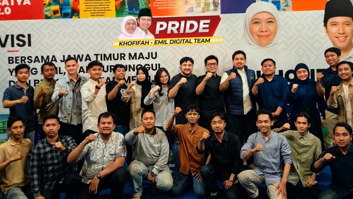 Pemuda yang tergabung dalam PRIDE beri dukungan untuk Khofifah-Emil di Pilgub Jatim.