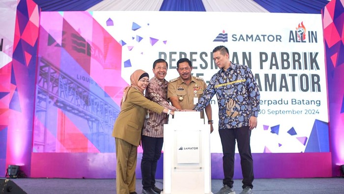 Peresmian Pabrik Samator di Batang
