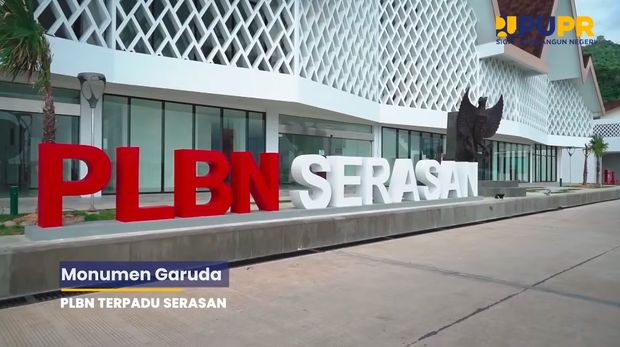 PLBN Serasan, di Pelabuhan Serasan, Desa Tanjung Setelung, Kecamatan Serasan, Riau. (Tangkapan Layar Youtube Sekretariat Presiden)