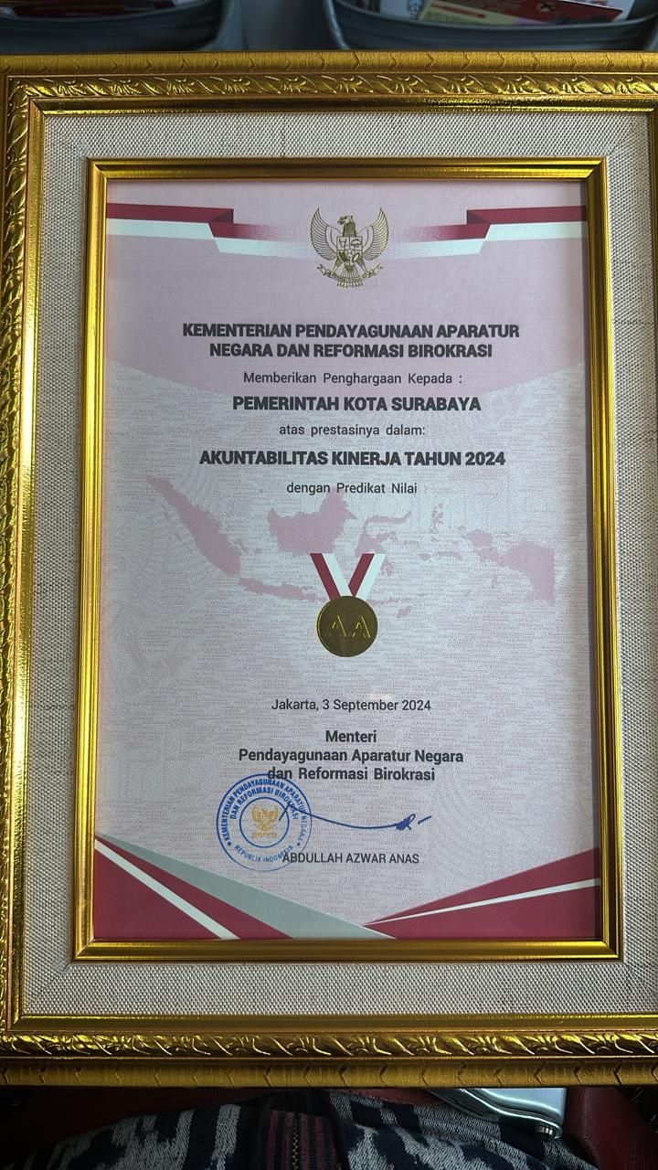 Surabaya Raih SAKIP AA