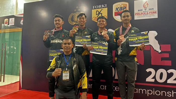Tiga anggota Polres Pasuruan Kota menorehkan prestasi di ajang Karate Nasional Kapolri Cup 2024