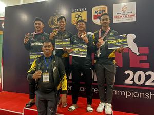 3 Anggota Polres Pasuruan Kota Raih Juara di Karate Kapolri Cup 2024