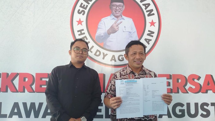 Tim hukum Cawalkot Cilegon, Helldy (Iqbal/detikcom)
