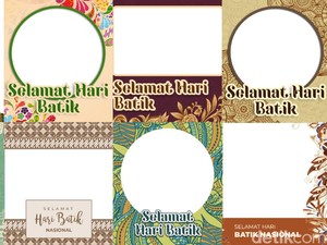 20 Twibbon Hari Batik Nasional 2024, Desain Universal Buat Pasang di Medsos