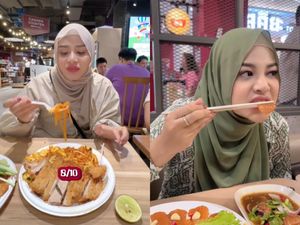 Aurel Hermansyah Kulineran di Bangkok, Cicip Somtam Salmon Pertama Kali!