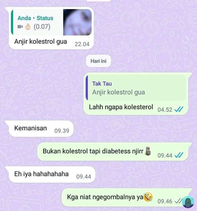 Kumpulan Chat Kocak Netizen Indonesia, Ketawa sampai Rahang Pegel Haduh, netizen Indonesia ada aja gebrakannya. Suka bikin ngakak. Kayak kumpulan chat absurd berikut ini, nih.
