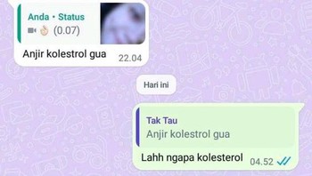 Kolesterol, wkwk. Foto: X/randombjir