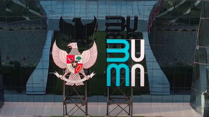 Logo Kementerian BUMN. (Tangkapan Layar Youtube Kementerian BUMN)
