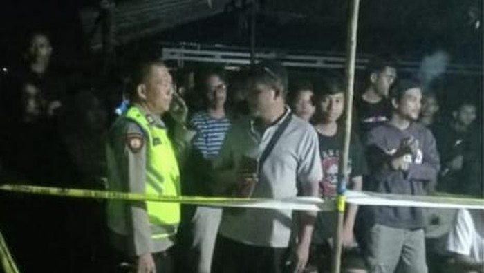 Lokasi lapak pasar tempat pelajar ditemukan tewas tergantung di Musi Rawas.