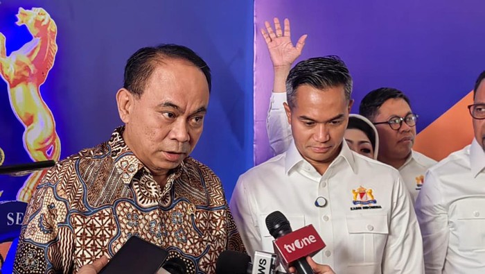 Menteri Komunikasi dan Informatika (Menkominfo) Budi Arie Setiadi di Menara Kadin, Jakarta, Kamis (3/10/2024).