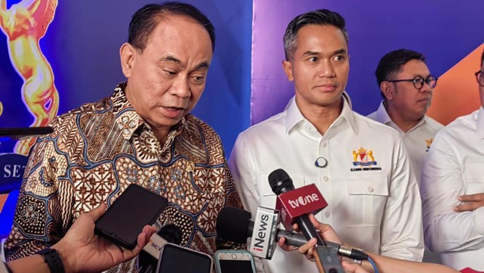 Menteri Komunikasi dan Informatika (Menkominfo) Budi Arie Setiadi di Menara Kadin, Jakarta, Kamis (3/10/2024).