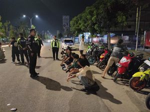 Polisi Amankan 42 Motor dari Pelaku Balap Liar di Pekanbaru