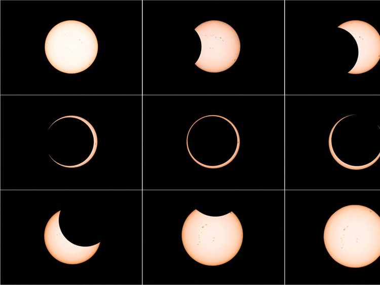 Potret Fenomena Gerhana Matahari Cincin di Langit Chile-Argentina