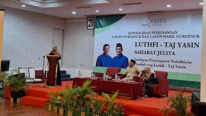 Ahmad Luthfi bertemu dengan Sahabat Jelita yang terdiri dari jaringan perempuan Nahdhiyin. (Dea Duta Aulia/detikcom)