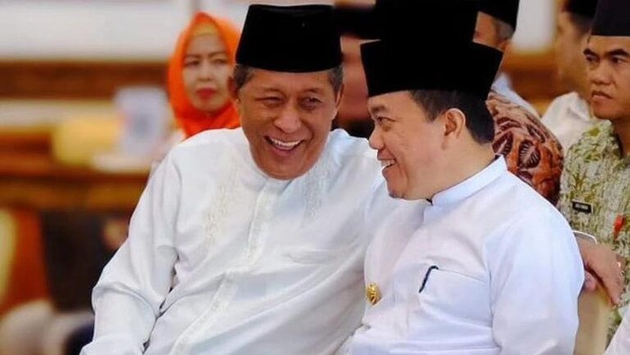 Al Haris saat gandeng Kyai Abdullah Sani Tokoh NU di Pilgub Jambi.
