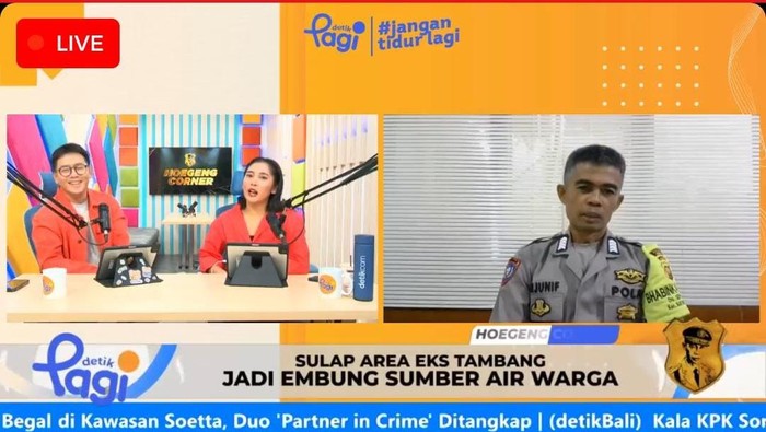 Bripka Arjunif, bhabinkamtibmas yang berinovasi menyulap lahan eks tamnbang menjadi embung sumber air warga.