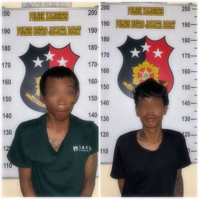 Kapolsek Kalideres, Kompol Abdul Jana, mengungkapkan peristiwa kriminal penodongan di Kaliders. (Dok Polsek Kalideres)