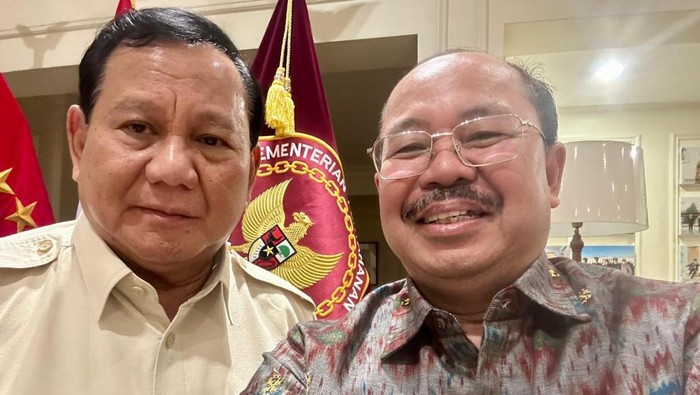 Ketua Komisi Yudisial (KY) Prof Amzulian Rifai bertemu dengan Presiden terpilih Prabowo Subianto