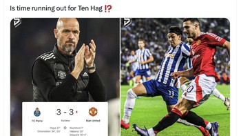 Harry Maguire berhasil jadi pahlawan yang menyamakan skor di ujung pertandingan. Foto: X.com