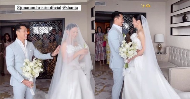 Jonathan Christie resmi menikahi Shania Junianatha pada 1 Desember 2023. Sebelum menikah keduanya telah berpacaran selama 5 tahun. Pasangan tersebut tengah berbahagia karena belum lama ini dikaruniai seorang anak laki-laki. Foto: Instagram