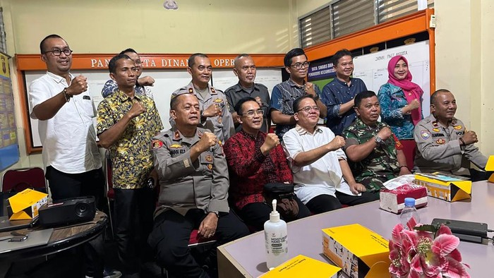 Polisi hingga pedagang diskusi di Polsek Pasar Minggu