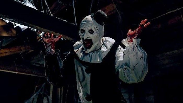 Cuplikan adegan dalam film Terrifier 3.
