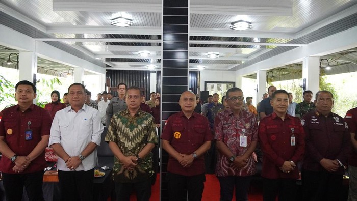 Sesi foto saat rapat Timpora 2024 di Kecamatan Bahorok, Kabupaten Langkat, Sumut. (dok. Istimewa)