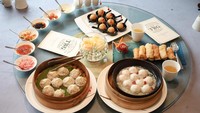 Kelima jenis teh aromatik dari TWG Tea itu bisa dinikmati dengan aneka dimsum lezat. Sajiannya dinikmati per sesi dengan teh yang berbeda-berda. Foto: detikfood/dok. Gran Melia