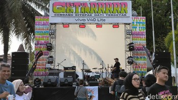 Di Synchronize Fest 2024, Vivo menghadirkan ‘Getar Stage’, panggung yang dimeriahkan sejumlah musisi populer Tanah Air. Foto: Rachmatunnisa/detikINET