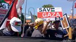 Aksi Bela Palestina di Surabaya