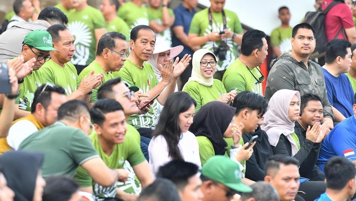 Jokowi bersama warga di IKN