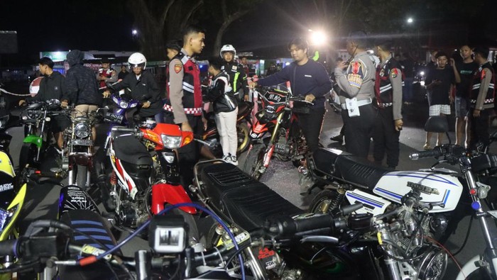 Motor yang diamankan Polres Blitar Kota