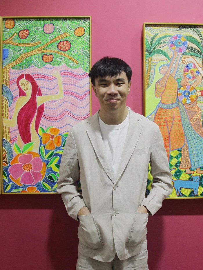 Oliver Wihardja, pelukis autistik, menggelar pameran tunggal di ajang Jakarta Art pada 4-6 Oktober 2024 di JIEXPO Kemayoran